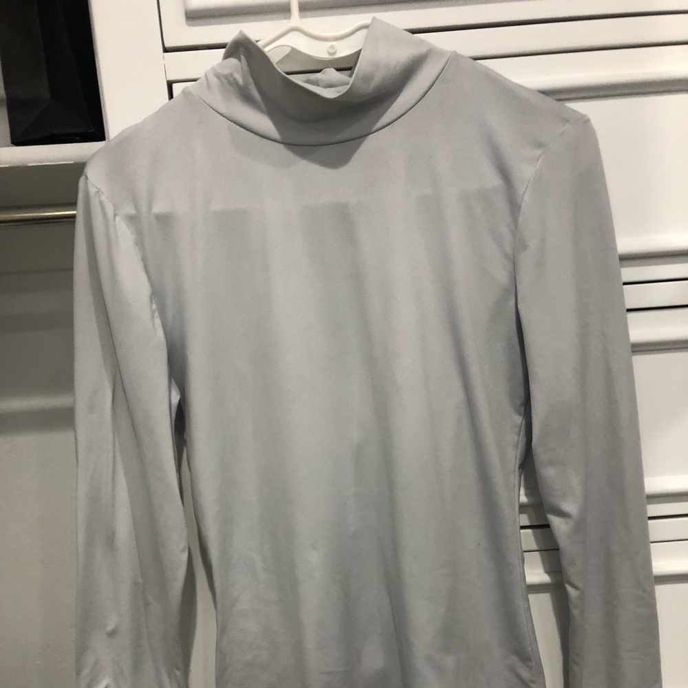 White/Gray Long Sleeved Shirt, Medium